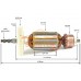 Ротор (Якорь) ИНТЕРСКОЛ ДУ-580ЭР, ДУ-13/580ЭР (19.04.02.00.00 19.04.02.00.00) (L-148 мм, D-35 мм, 4 зуба, наклон влево)