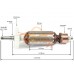 Ротор (Якорь) ИНТЕРСКОЛ УШМ-125/1000, FELISATTI AG125/1100 (L-172.5 мм, D-35 мм, резьба М8 (шаг 1.0 мм))